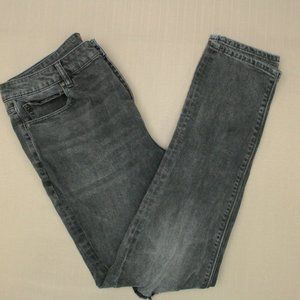 ASOS Slim Tapered Jeans Men's Size 36 X 32 Washed Black Distressed Denim